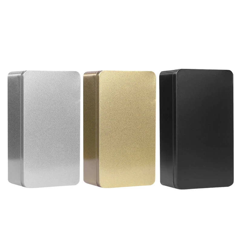 Custom Size colorful Metal Square Tea Coffee Storage Can Tin Box for gifts