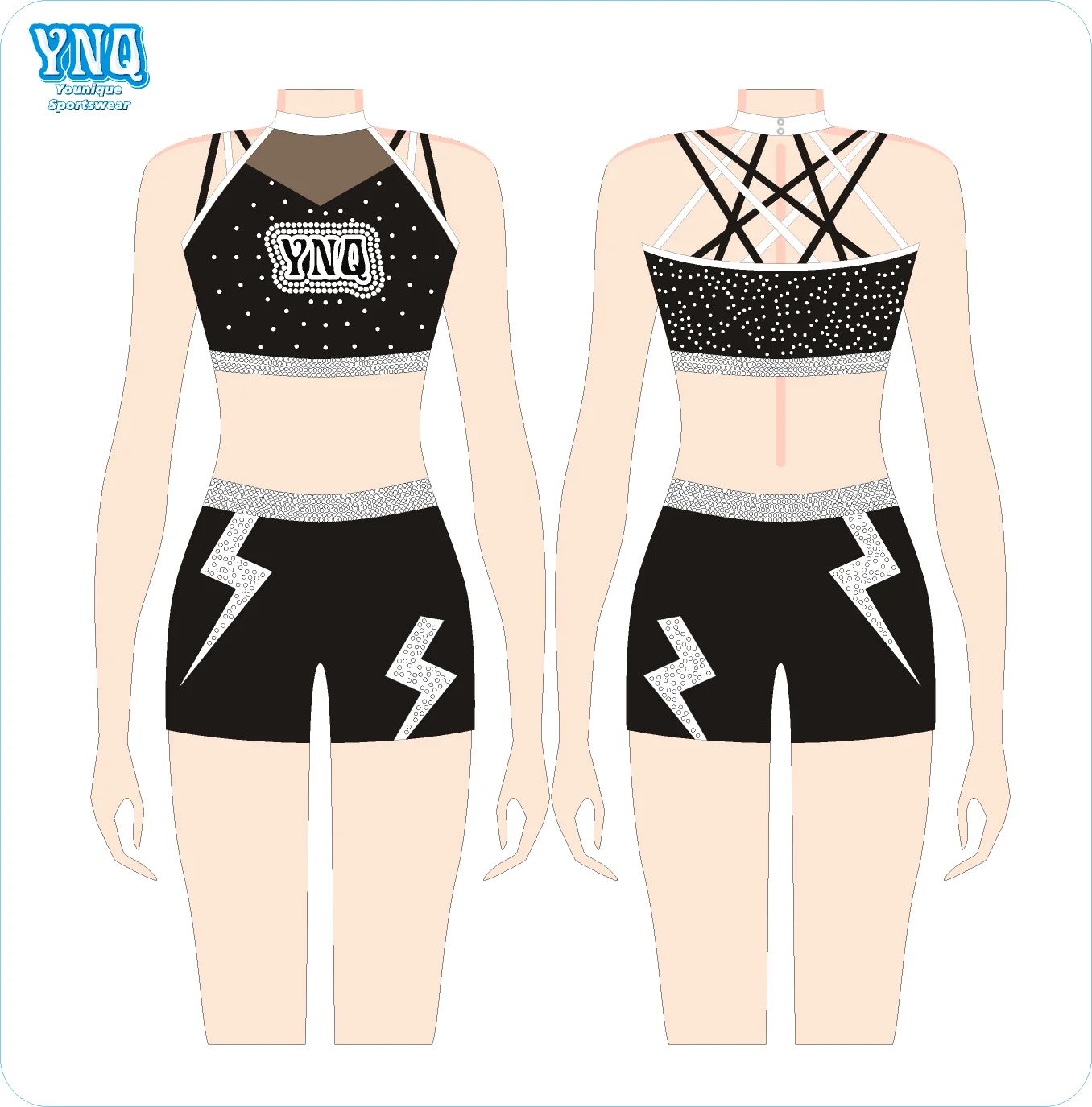 OEM Free Design Popular Practice Kits Crop top and short for Kids