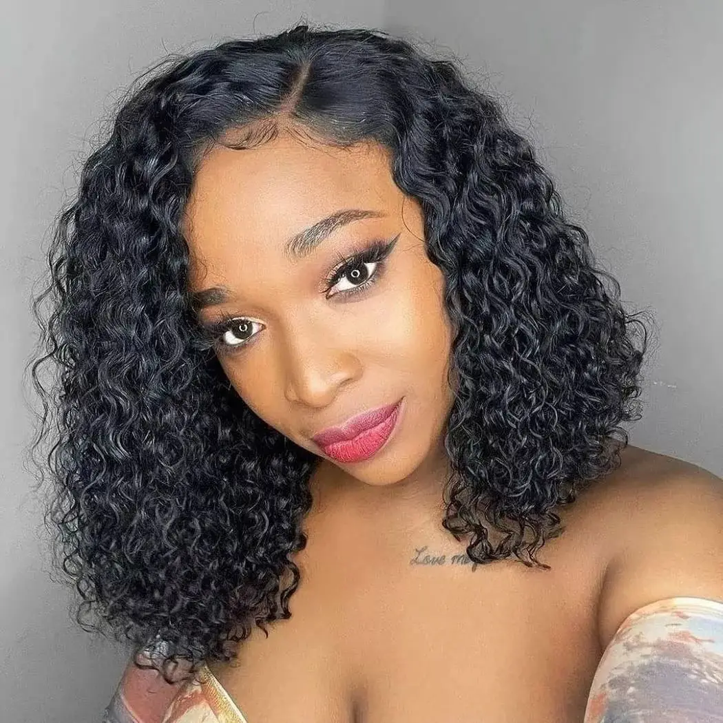 100 Human Hair Lace Front Wig Remy Virgin Full Wigs Straight Body Weave for Black Women
