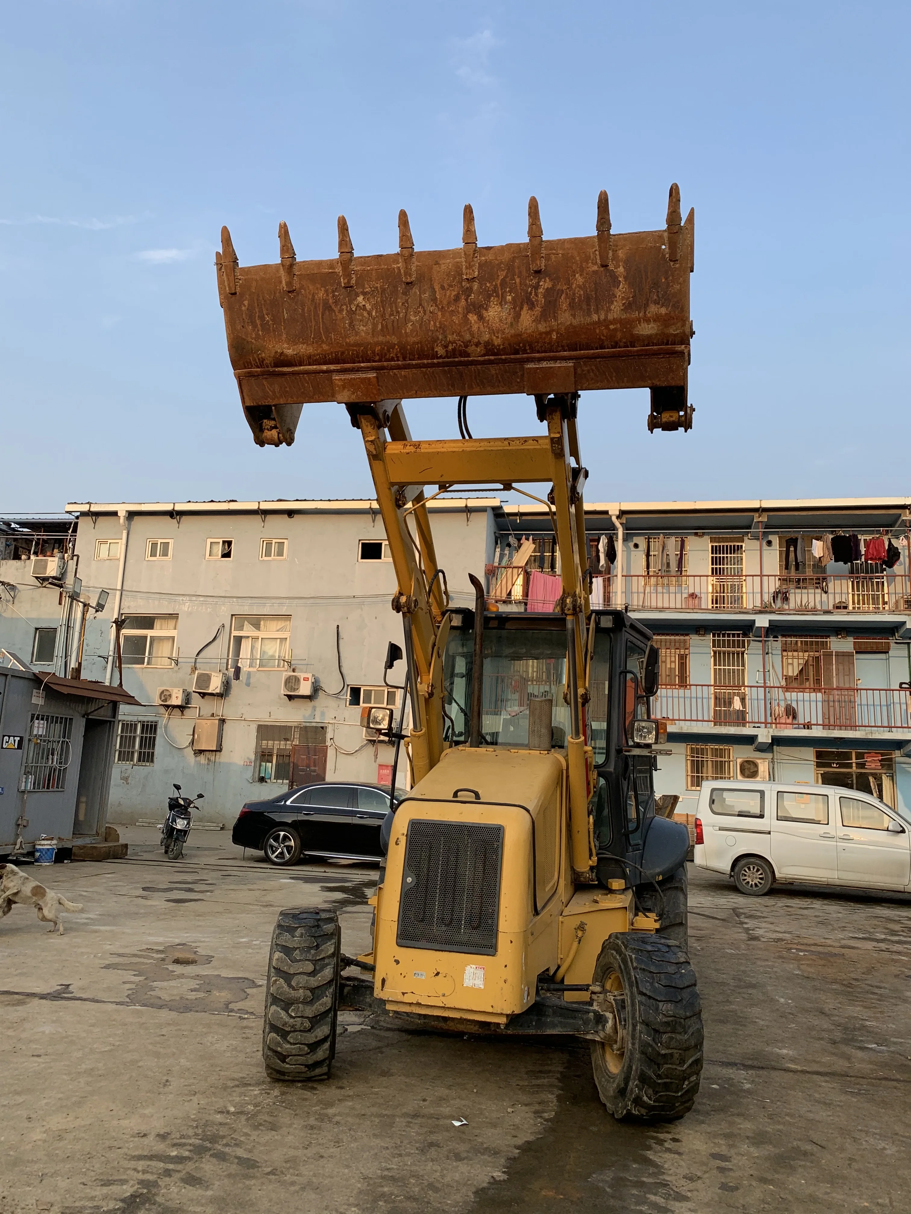 rcm used JCB 3CX With 4 in 1 bucket  used backhoe loader  with cheap price