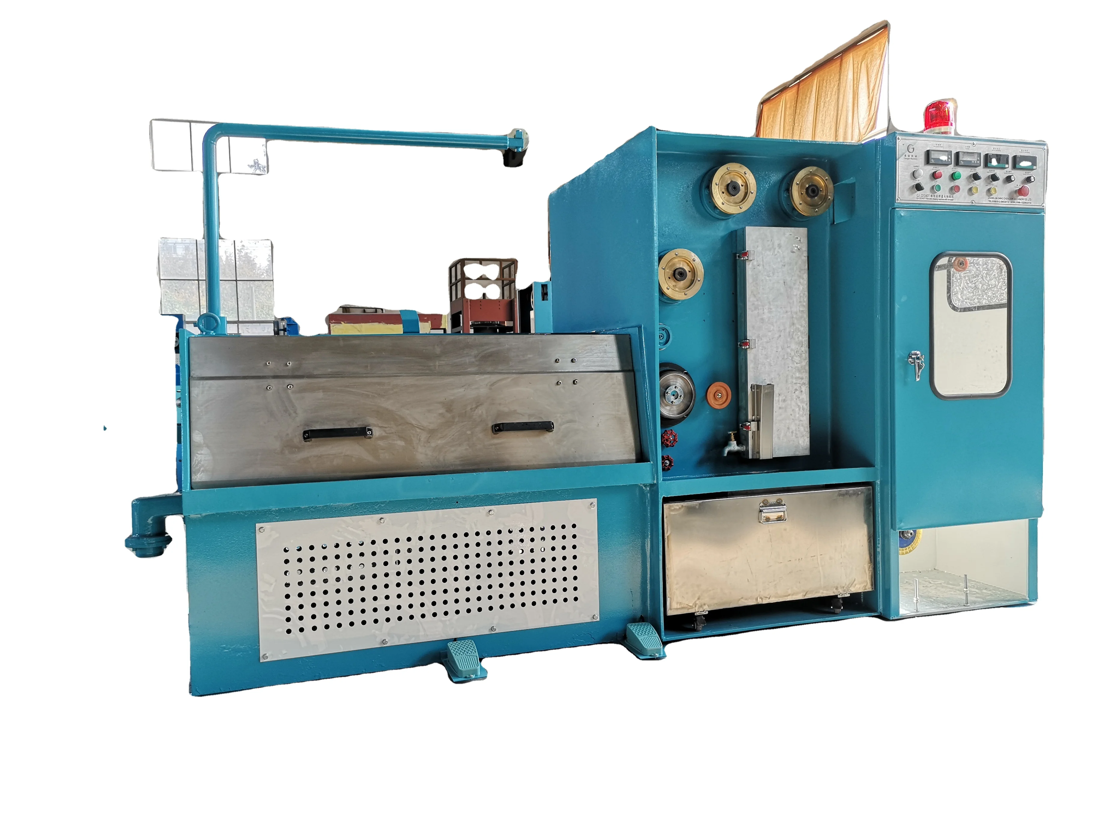 Suzhou manufacturer CJ-22DDT Copper Fine wire drawing & annealing machine