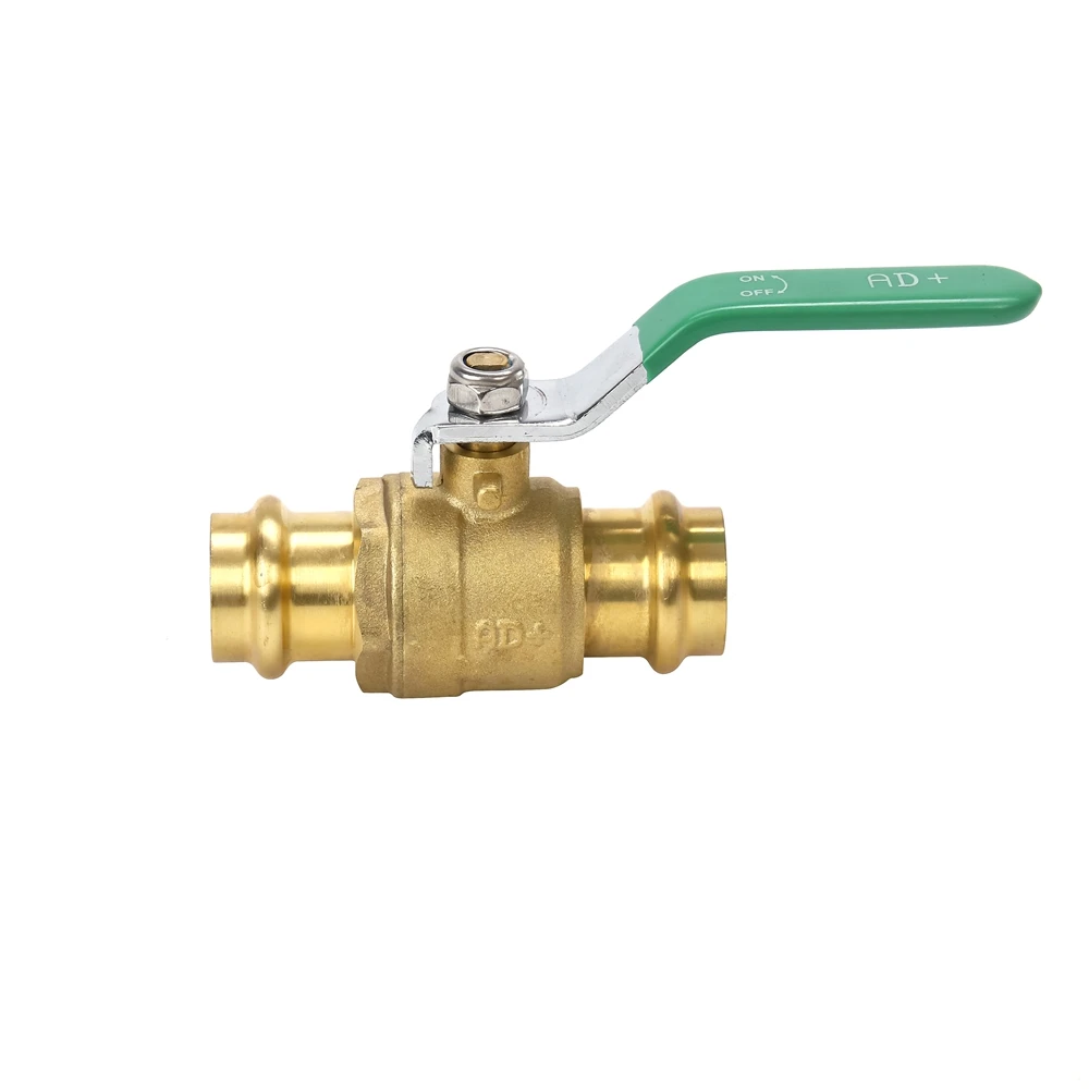 Hengshi US market C46500 1/2 inch to 4 inch high quality Press Brass ball valve