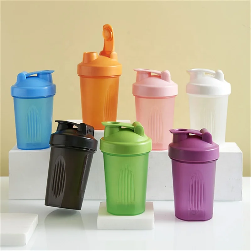 Wholesale 400ml Eco-friendly Plastic Gym Shaker Customized Logo Protein Shaker BPA Free Shaker Bottle