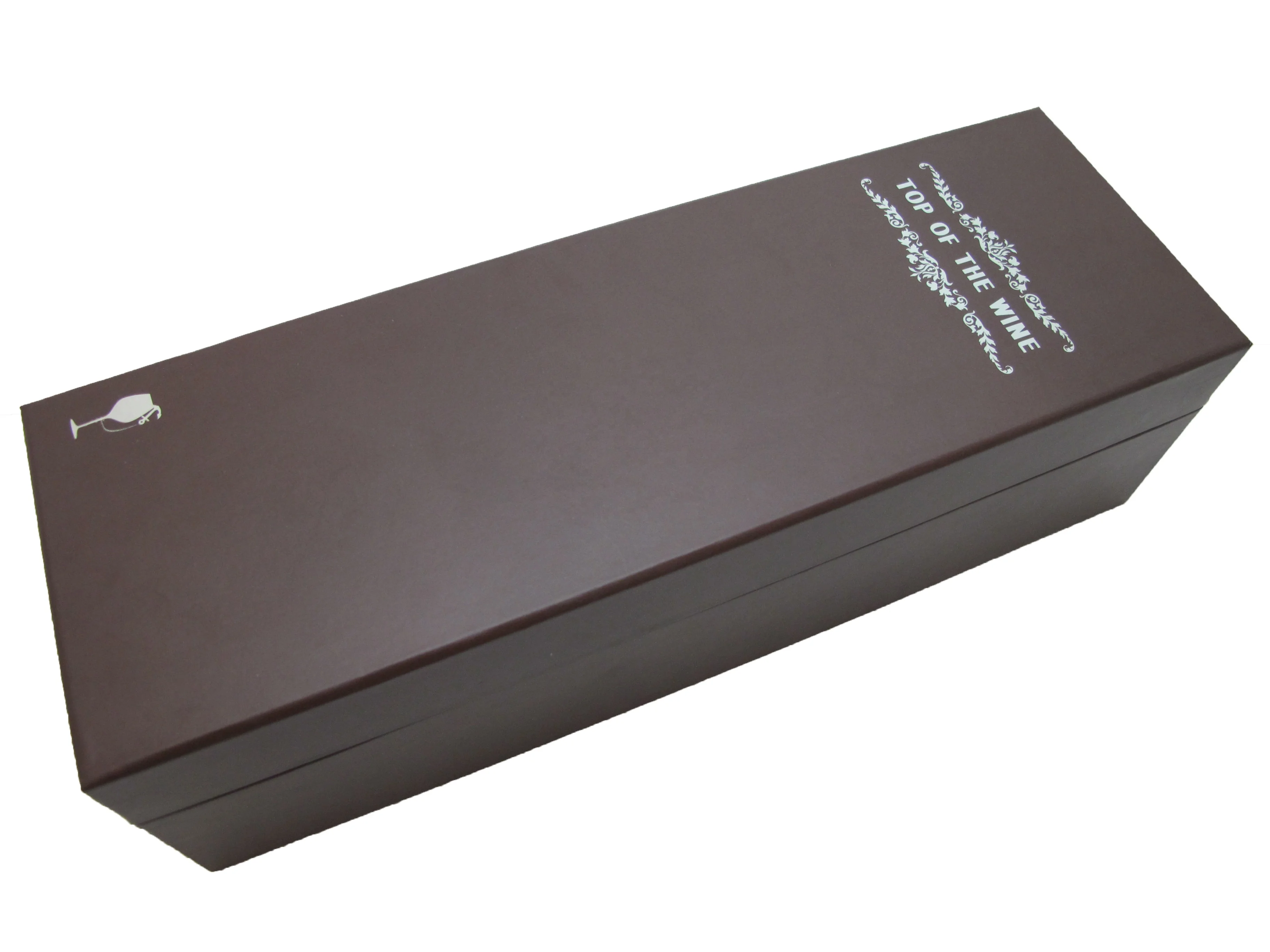 Eco-friendly Custom Design Printed Logo Low Price Chinese Manufacturer Grey Paper Wine Packing Box with Bags Wine Packing