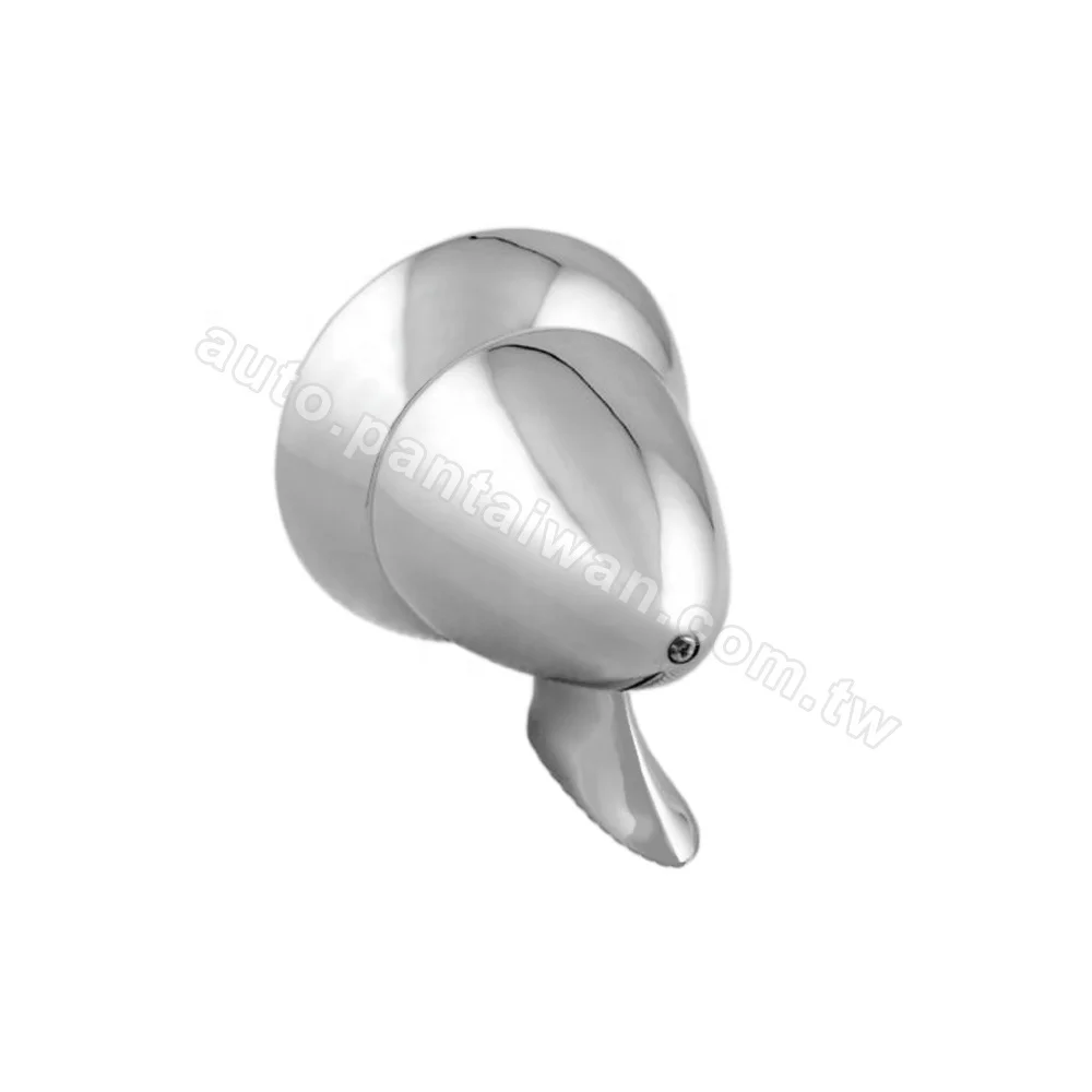 UNIVERSAL TYPE HOT ROD BULLET RACING CAR SIDE MIRROR R=L, FLAT GLASS, CHROME ZINC