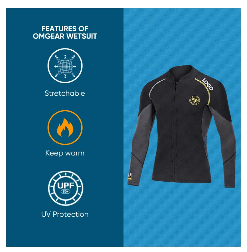 best welcome dongguan sport plonge neoprene  diving equipment vest wing scuba wetsuit jacket for women mens shirts tops