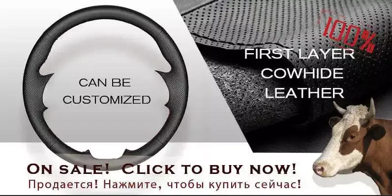 Handsewing Black Artificial Leather Steering Wheel Covers for Chevrolet Malibu XL 2016 2017 Equinox 2017