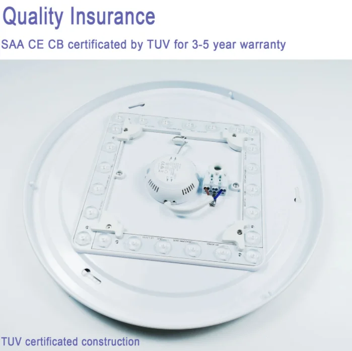 TUV SAA CB CE slim 5cm surface mounted wholesale 24w 40W lamps round plafoniera led for bed room