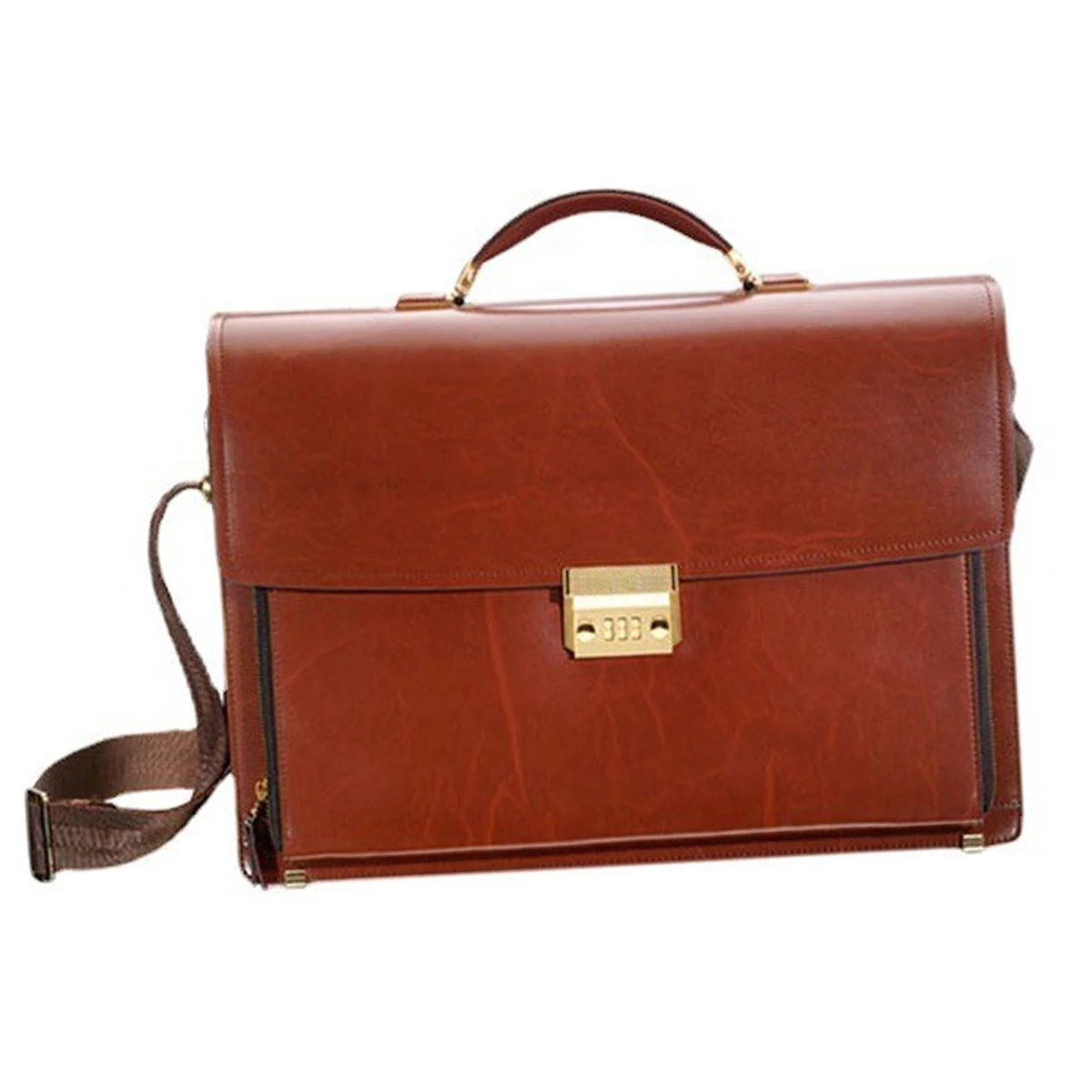 Leather Vintage Briefcase Man Office Business Briefcase Computer Business Laptop Messenger Bag Laptop Briefcase