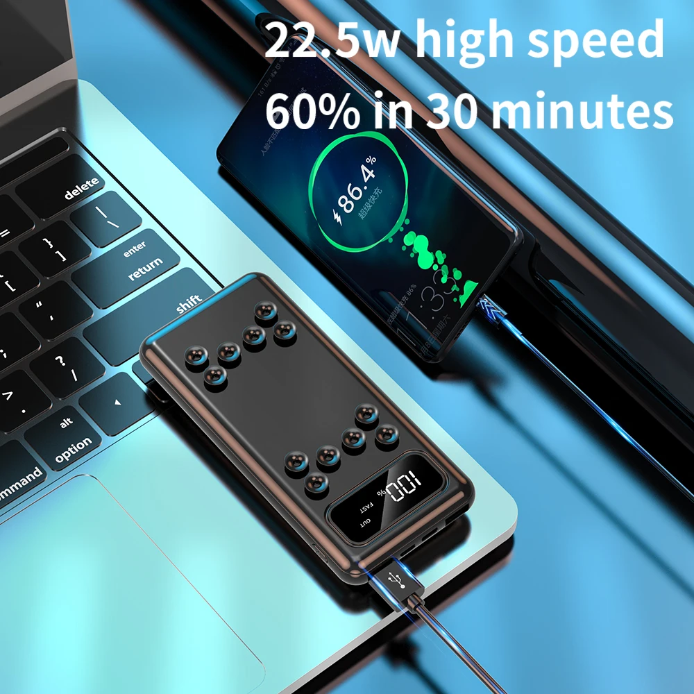 Fast Charge Power Bank 15W Wireless Powerbanks 10000 mAh Mobile Power Supply 10000mAh Wireless Power Bank from Besiter factory