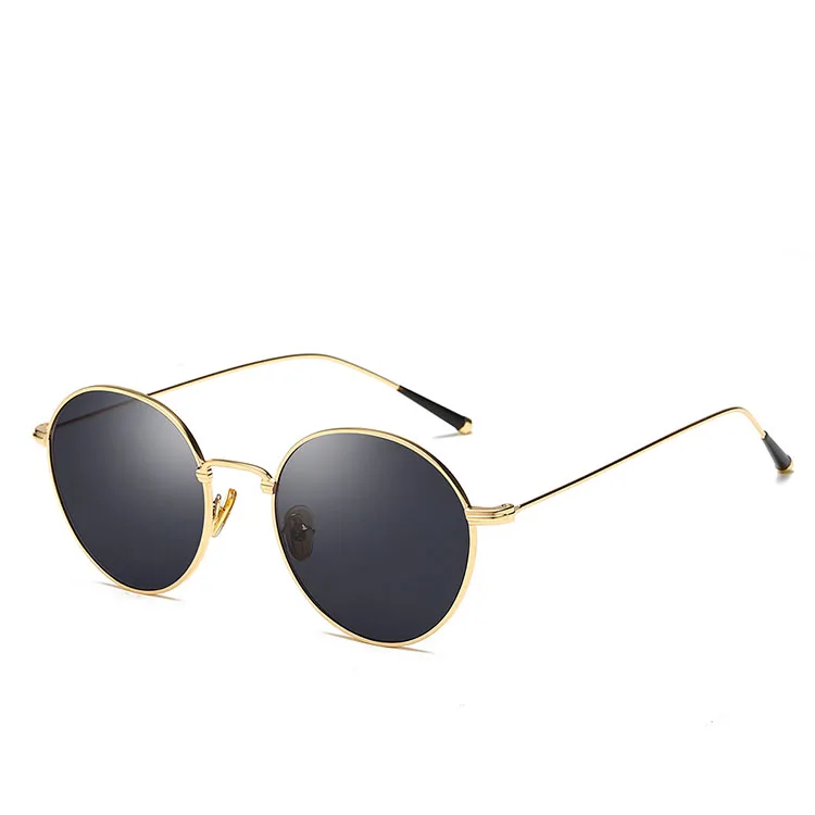 Trendy Round Women Men Retro Eyewear Small Fashion Sun Glasses 2022 Metal Retro Sunglasses