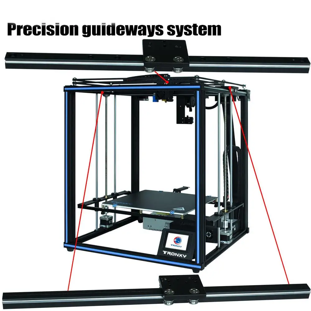 TRONXY X5SA PRO 3d принтер направляющая версия 330*330*400 мм двойной Z оси принтеры машины ультра-тихий драйвер TITAN
