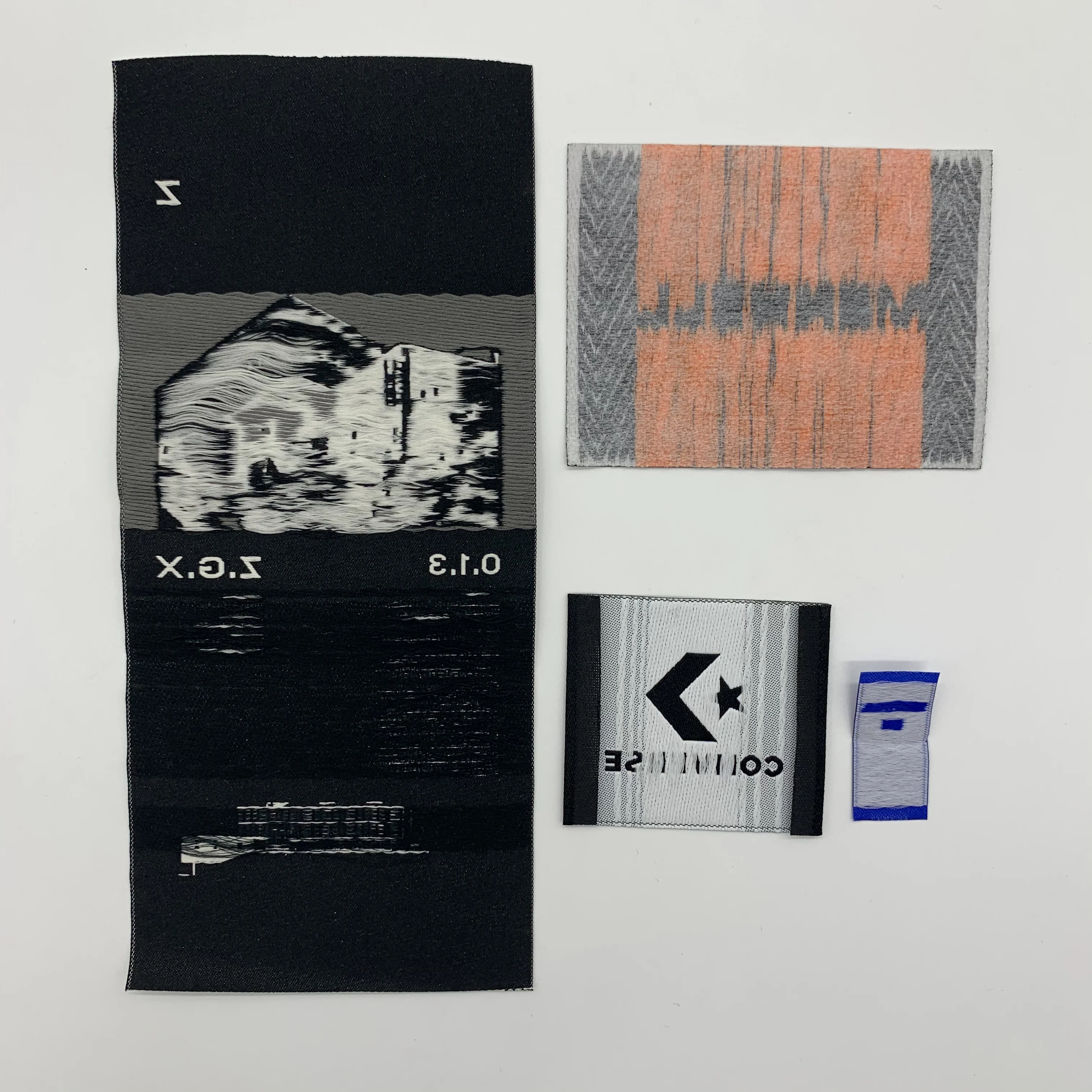 Hot Sales Custom Labels Logo Brand Name Garment Woven Labels Custom Clothing Labels