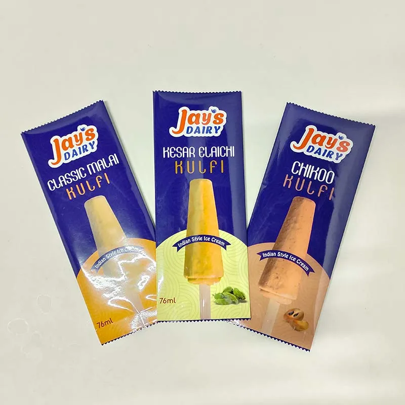 Custom Eco-friendly Color Printed Snack Freezer Tube Yogurt Candy Popsicle Packaging Bag Customized Plastic Ice Bream