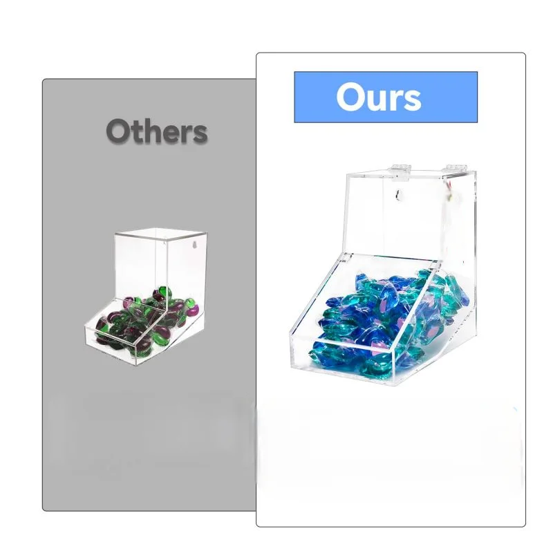 Jihong Custom clear acrylic chocolate display stands Candy Display Rack Storage Box for Supermarket Retail Store