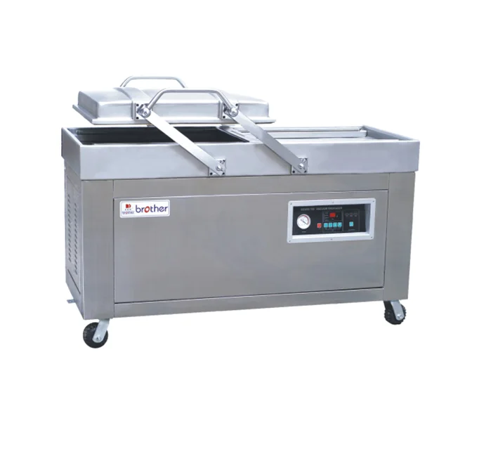 Brother Industrial Double Chamber Vacuum Sealer Commercial Food Meat Vaccum Packing Sealing Machine DZ400/2SB