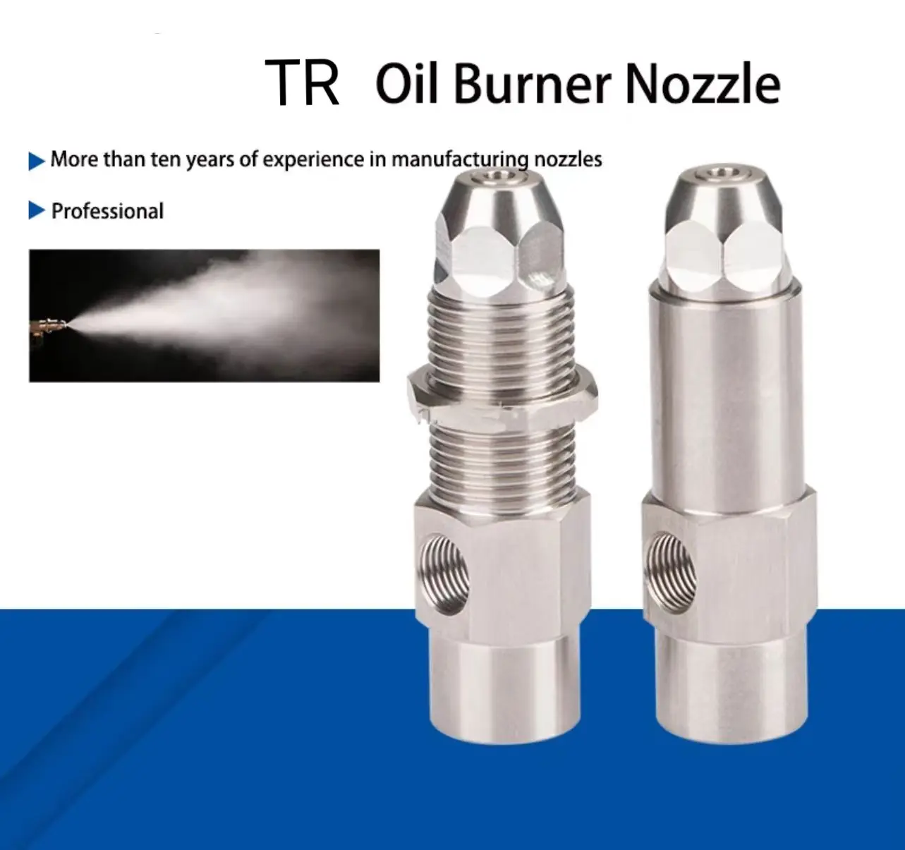 Professional New Diesel Fuel Spray Nozzle Air Atomizing Brass Fuel Burner Construction
