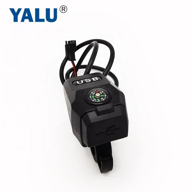Motorcycle E scooter mobile USB charger with helmet hook waterproof 2A USB adapter 36V-108V power supply Socket