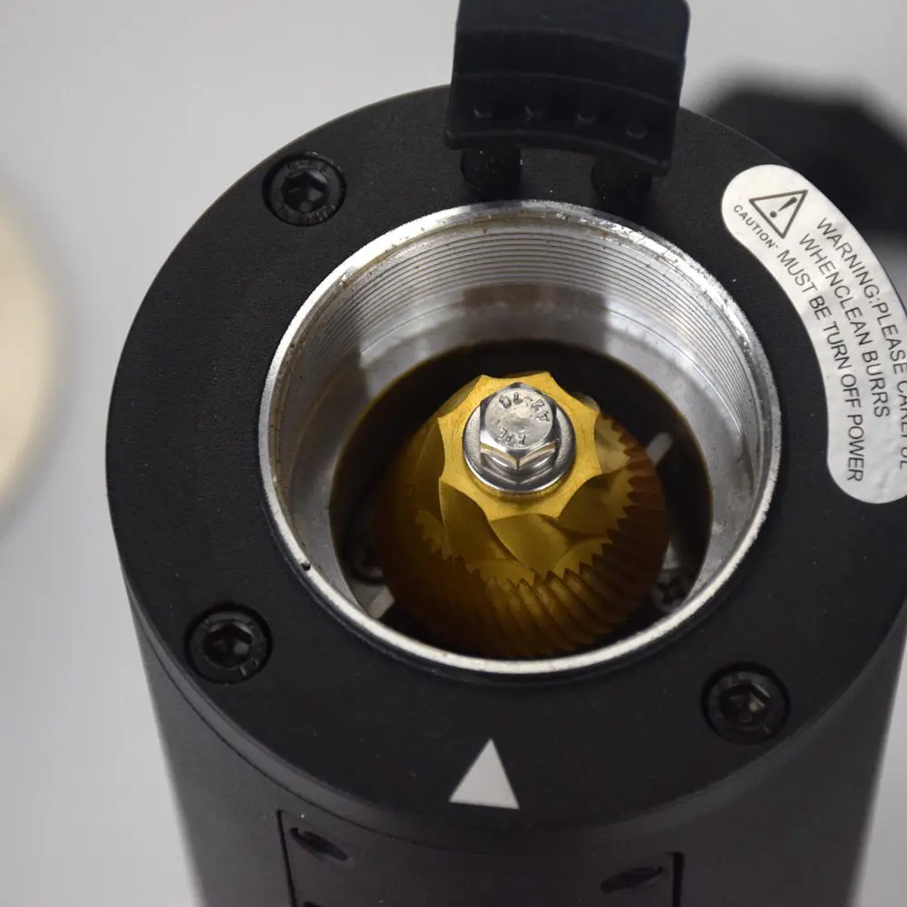 40MM Titanium Burr g 64 Electric Coffee Grinder Machine Fully Automatic 19 Gears Thickness Adjustment Coffee Beans Grinder