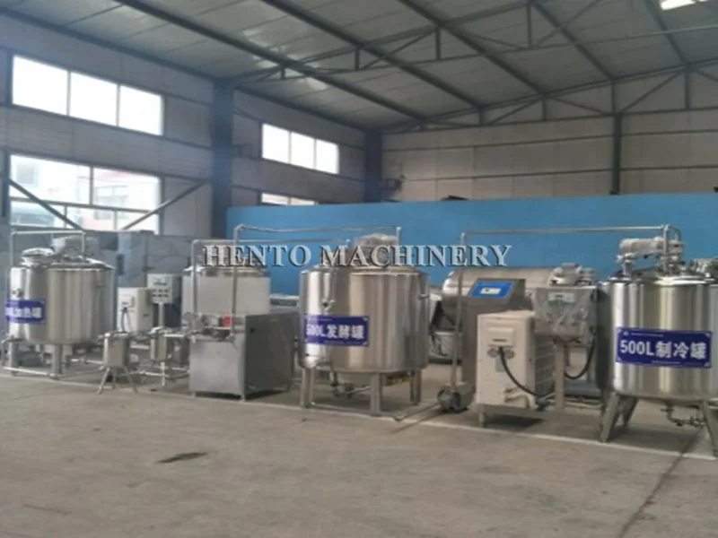 High Performance Dairy Processing Plant / Yogurt Fermentation Machinery / Yogurt Production Line