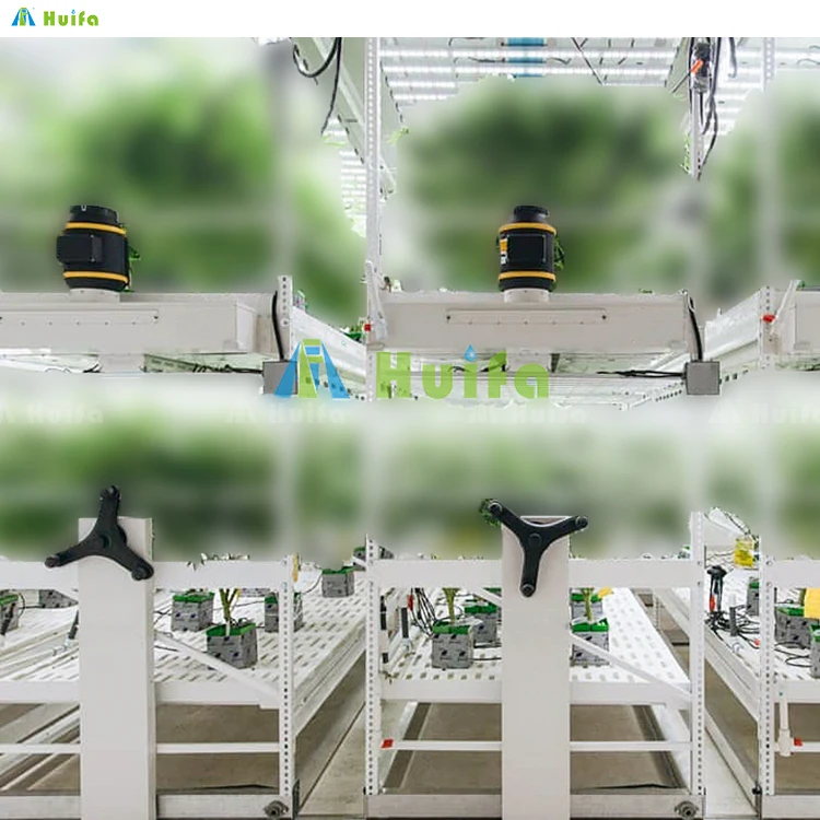 Vertical Farming Solutions High Density Multi-Tier 4x8 Mobile Vertical Grow Rack Systems For Commercial Plants Growers