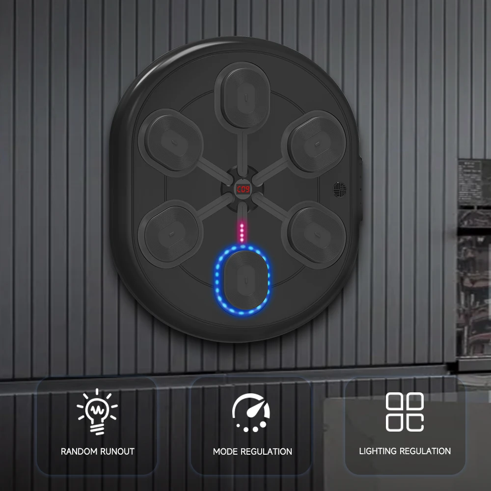 Music Wall Target Pads Home Use Fitness Equipment for Children & Adults PU Punch Boxing target & MMA Training Machine