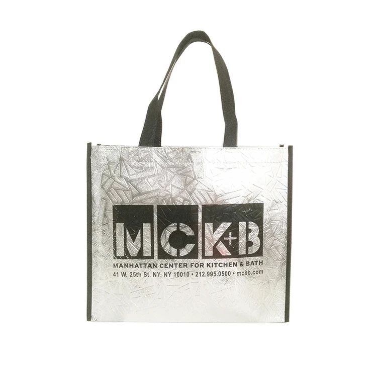 
Factory price high quality promotional pp reusable advertising tote non woven shopping bag 