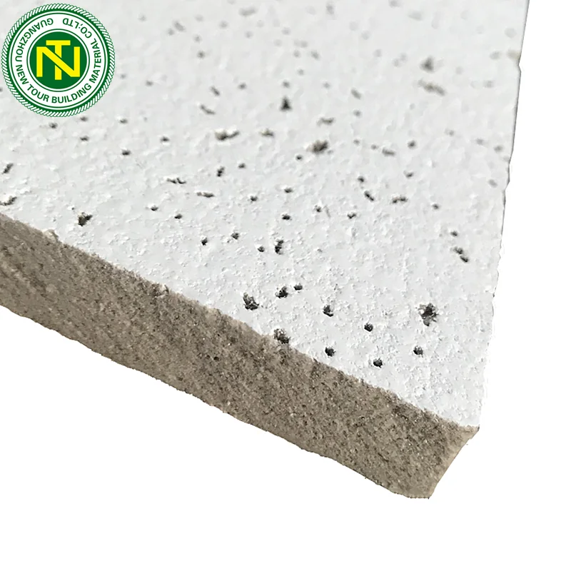 Suspended 60x60 Mineral Ceiling Tiles Fire Resistant Acoustic Mineral Ceiling Panel El School Square ISO Modern NEW TOUR CN;TIA