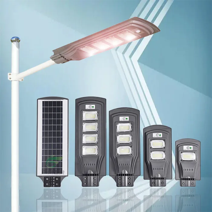 Ip65 Outdoor Integrated Solar Street Lamp 50W 100W 150W 200W   All In One LED Street Solar  Light