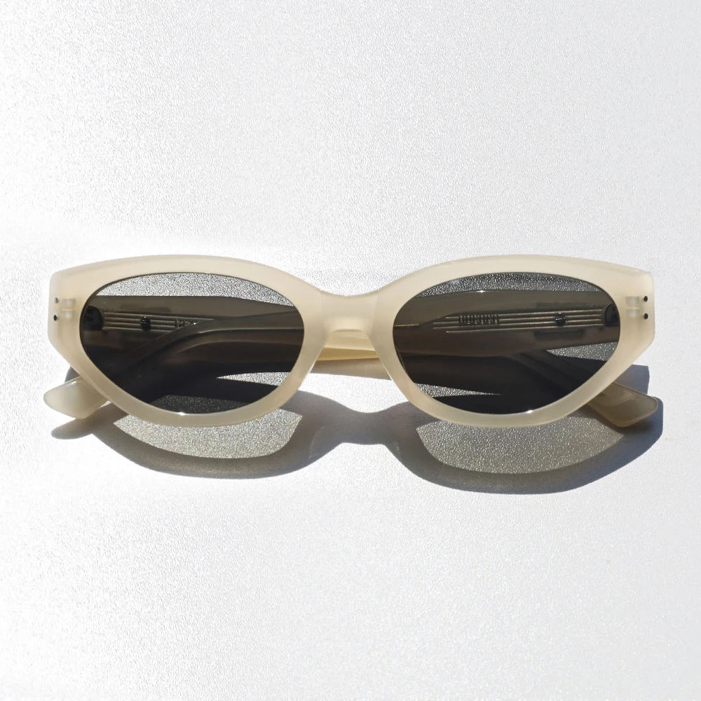 Fashion Women Cat Eye Sunglasses Acetate Frame Customize Retro Brand Sunglasses Shields