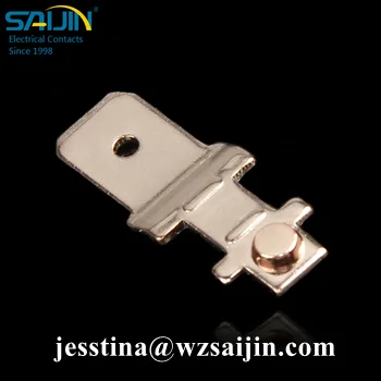 45A electrical bimetallic rivet  switch bridge electrical copper stamping parts spring contacts for switch socket relay