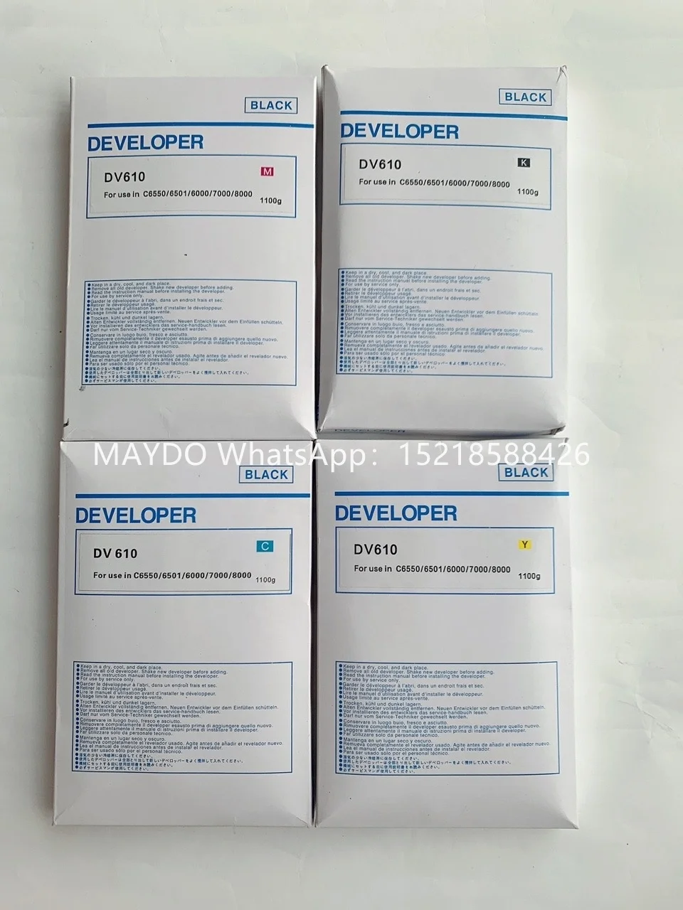 Copier Spare Parts Dv610 for Konica Minolta Bizhub C5500 C5501 C6500 C6501 C6000 C7000 Developer