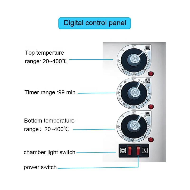 Home appliances kitchen bread baking equipment  2 deck 4 trays restaurant duck roaster oven