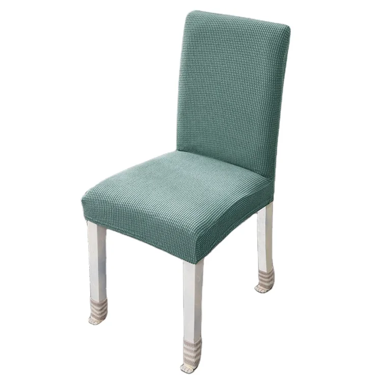Hot sale stretch spandex waterproof green plain dyed chair covers for restaurant dining room