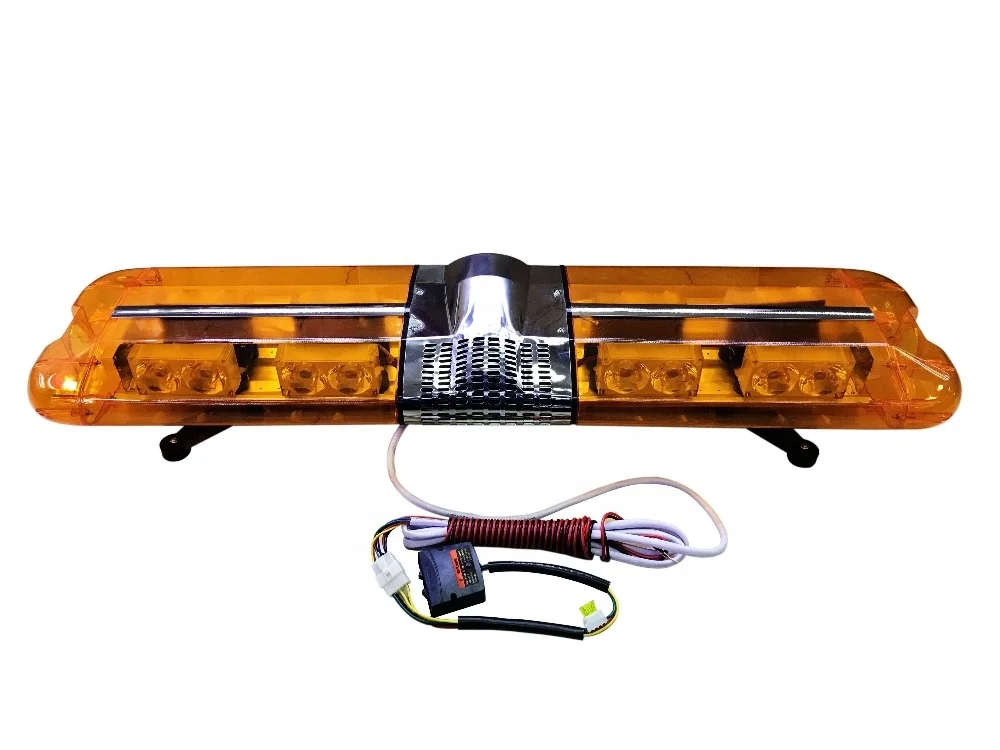 280W Amber light bar with siren and speaker 120cm used warning light bars led used emergency light bars