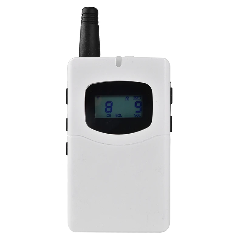 Tourism digital UHF whisper tour guide radio receiver and transmitter for Italy visitors