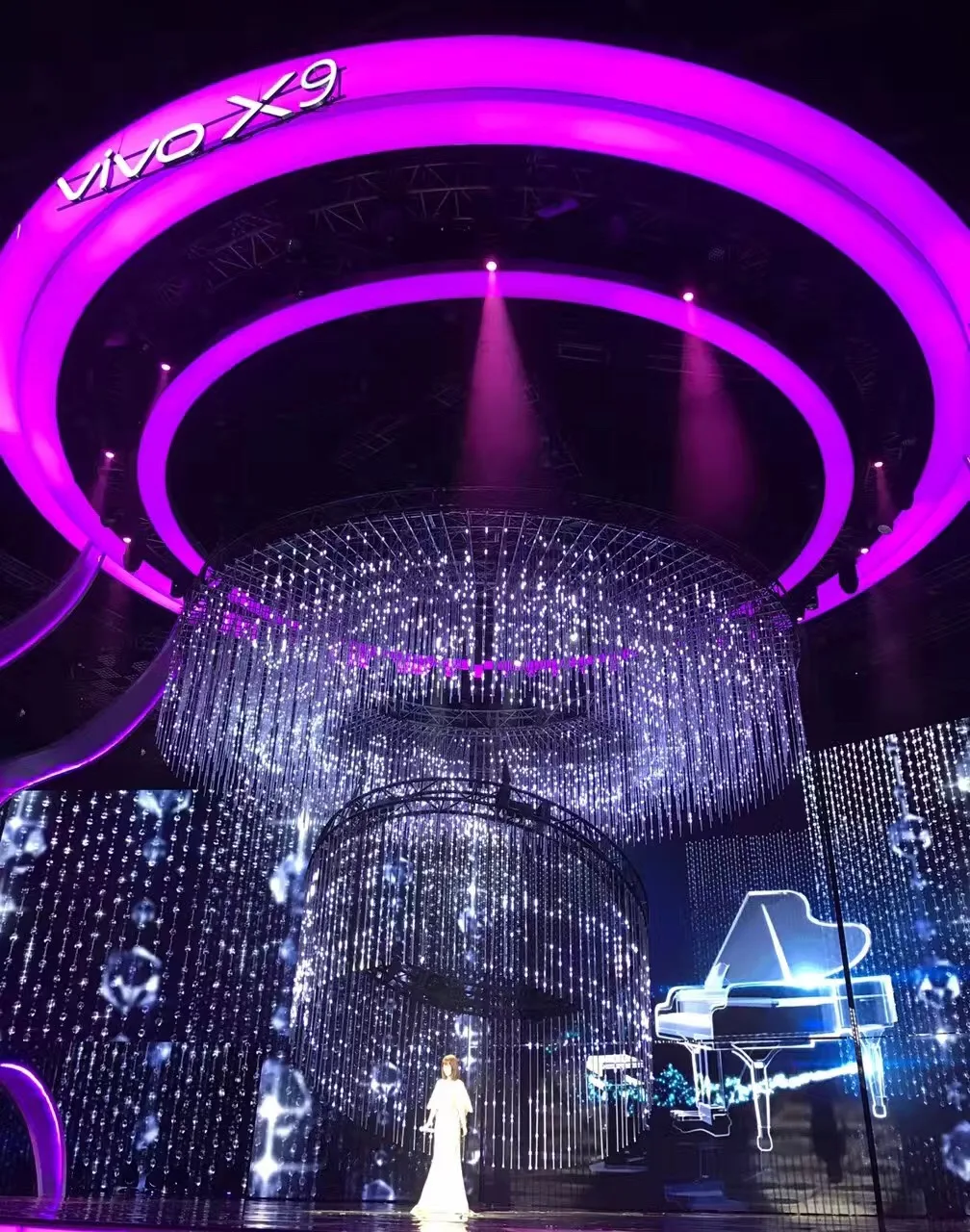 Светодиодное освещение для сцены dj понижающаяся звезда кинетическая трубка светодиодная Пиксельная лента мероприятий