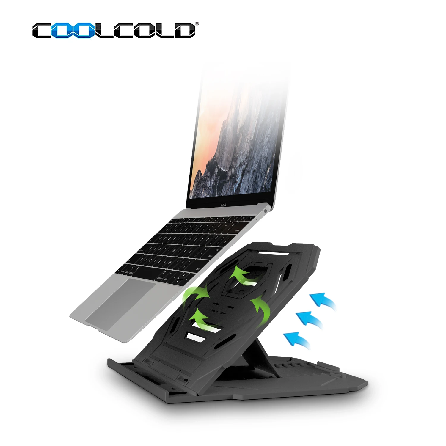 Coolcold уникальный дизайн Складная регулируемая подставка для ноутбука Вертикальная сверхмощная подставка для ноутбука