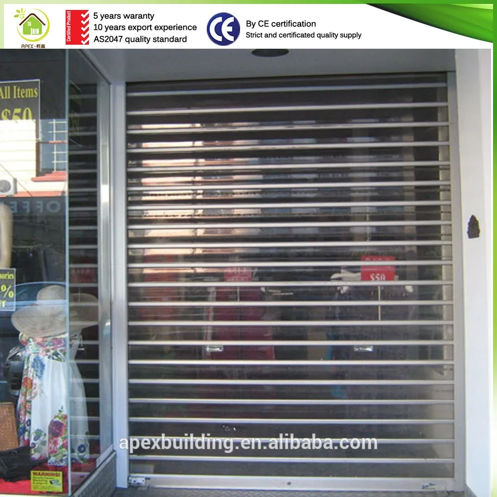 Polycarbonate clear Garage Door /transparent Rolling Shutters Door/overhead Door Garage Doors