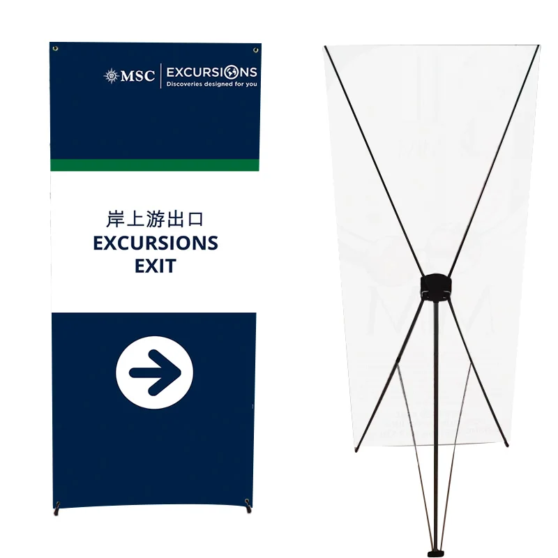 Индивидуальный Дизайн X-banner стенд печать услуг 100*160 см 80*180 Различный размер x баннер