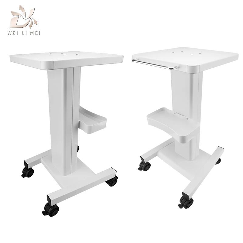 new arrival modern white Plastic Beauty  Salon Mobile Hairdressing Trolley Cart