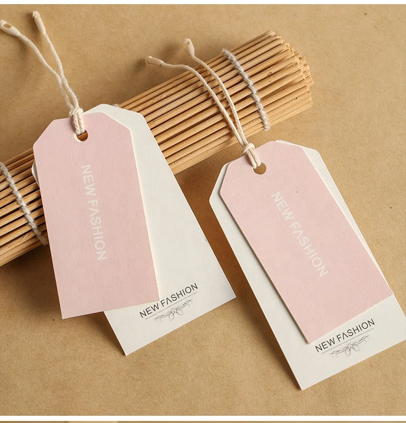 Customization Eco Friendly Custom Personalized Sock Private Kraft Print Dress Card Logo Cord Clothing Labels Hangtag