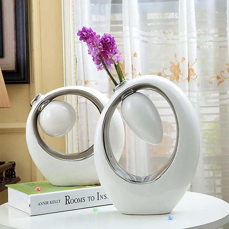 White round bulb flower stand creative design living room vase home decor for wedding