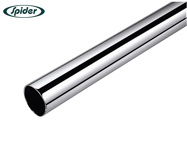 Factory Direct 25mm 0.7mm clothes hanger  Wardrobe Iron Tube Round chrome pipe