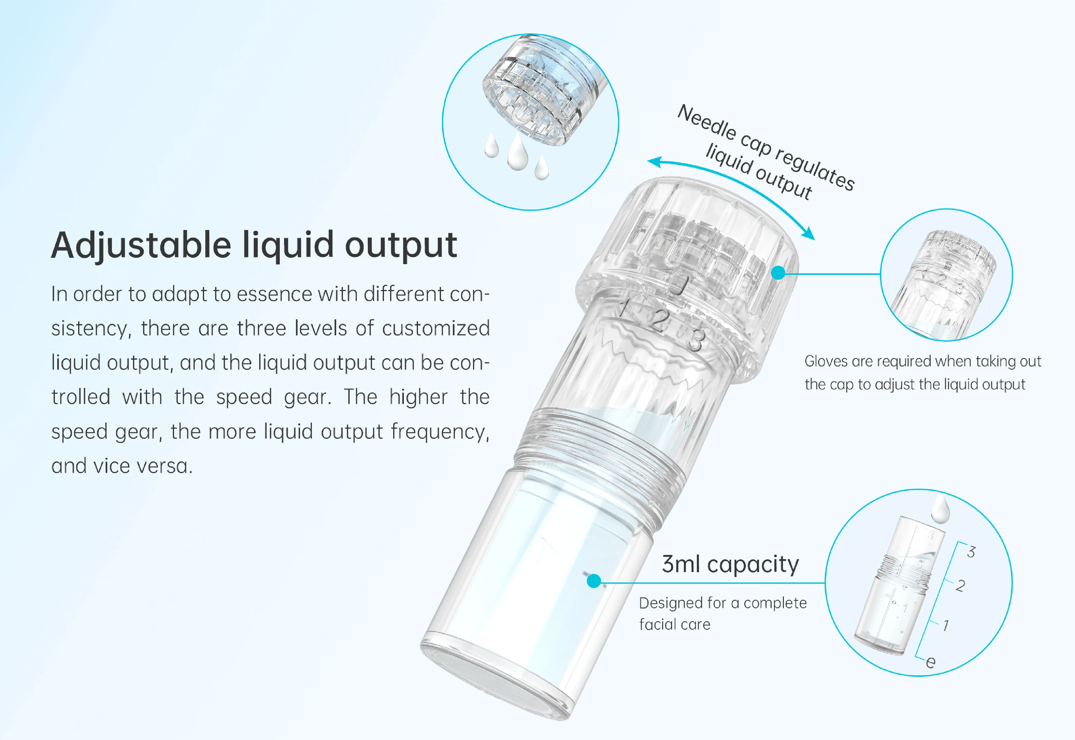 Automatic Infusion hydra pen H3 needle H12 HR HS 12 pins Round nano Silicone nano Cartridge