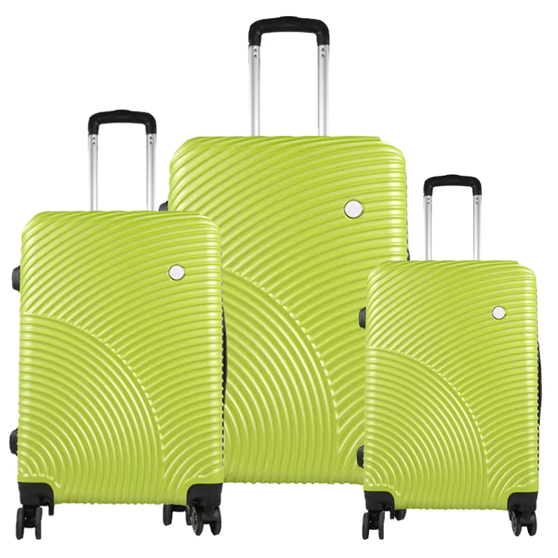 Customized abs luggage suitcase travel luggage sets maleta equipaje 3 pcs set luggage add logo