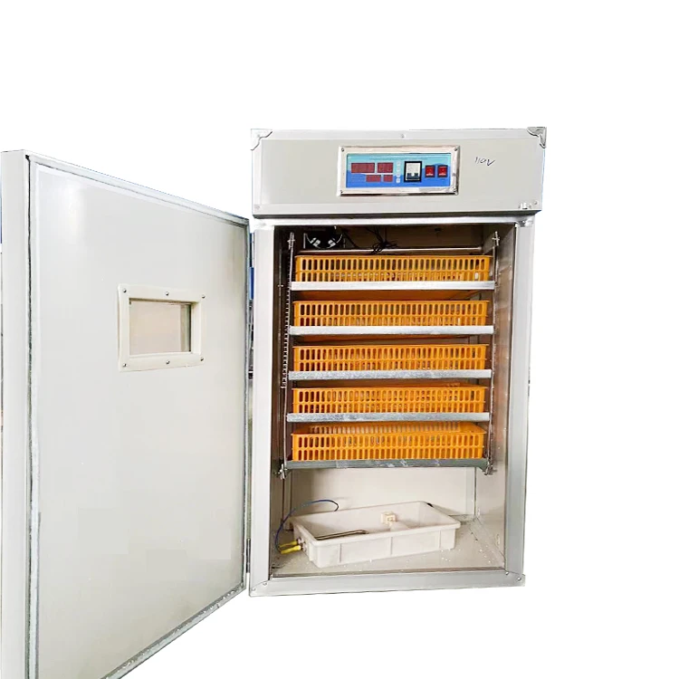 Dual power Solar incubators hatching eggs Automatic turning motor 440 eggs incubator thermostat