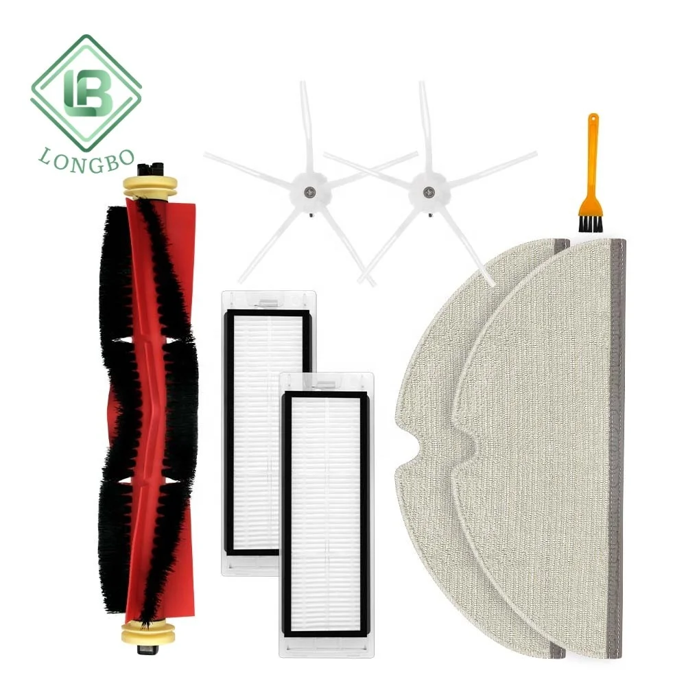 Removable Roller Brush Side Brush Hepa Filter Mop Pad Fit For Xiaomi Roborock S5 Max Robot Vacuum Cleaner Parts Accessories
