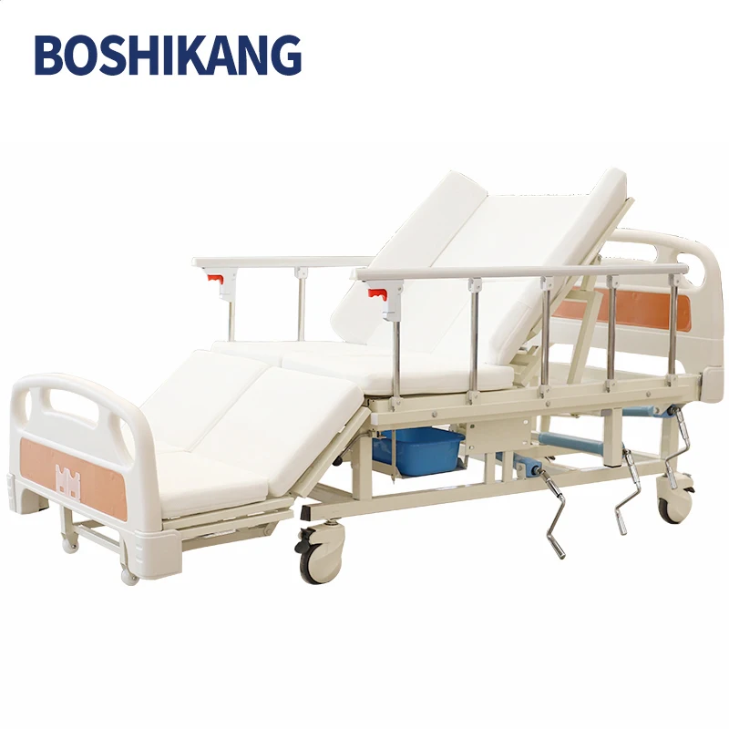 cheap price multi-function resident bed for nursing patient with toilet