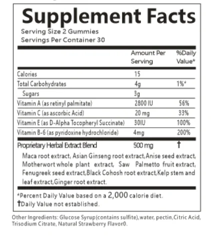 Herbal Supplements Butt/hip Booster Gummies Butt Enlargement Gummies